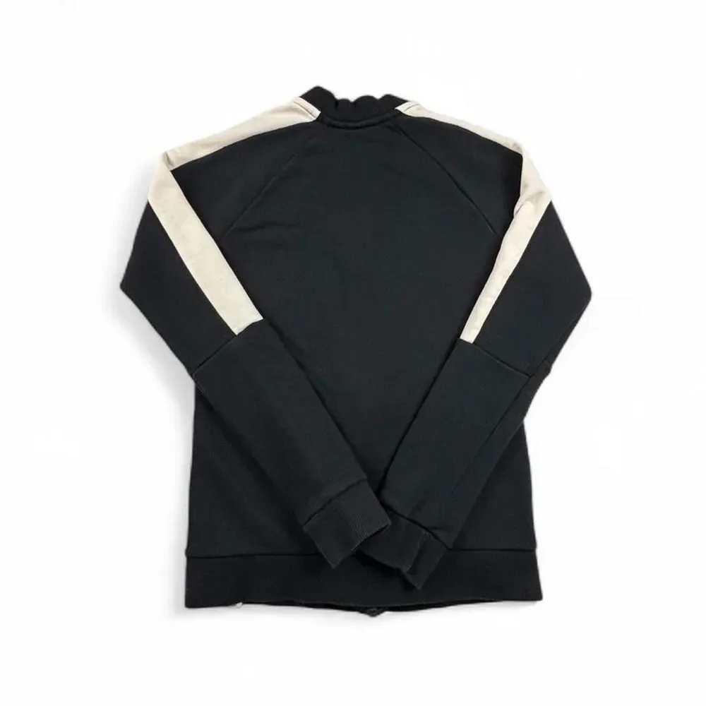Puma Black White Track Jacket Womens M Full Zip Y2K Athleisure Streetwear